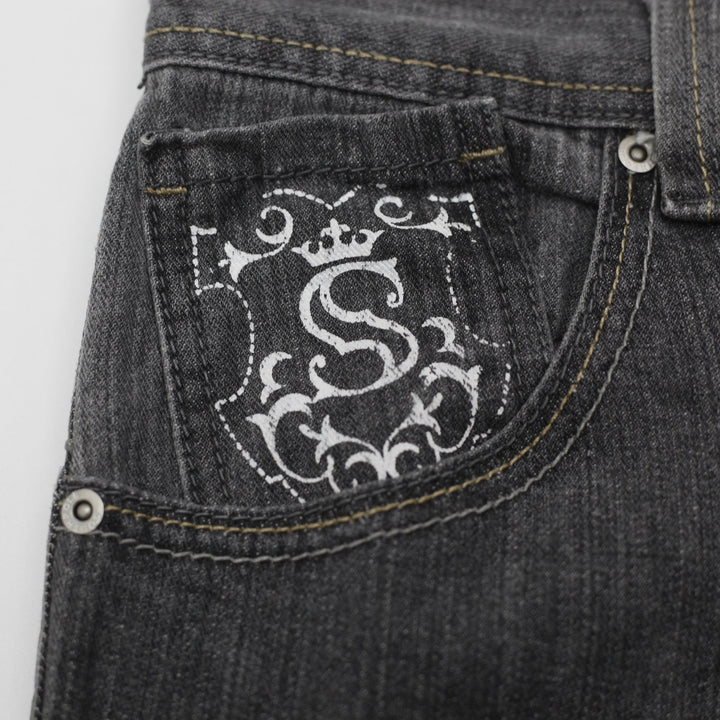 Y2K Mens Southpole Graphic Denim Jeans Size 30