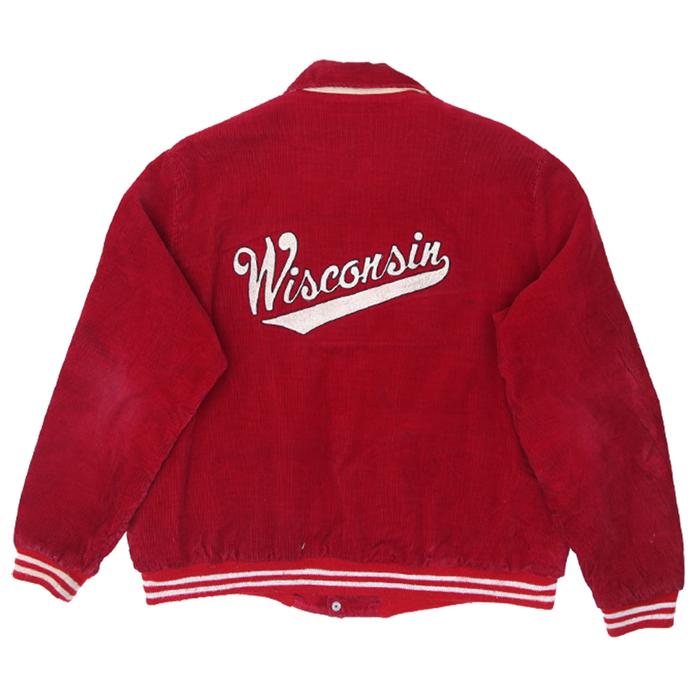 Vintage Birdie Wisconsin Quilted Lined Corduroy Jacket Red Made In USA XL - Fashion Rerun Vintage Migration_Jacket