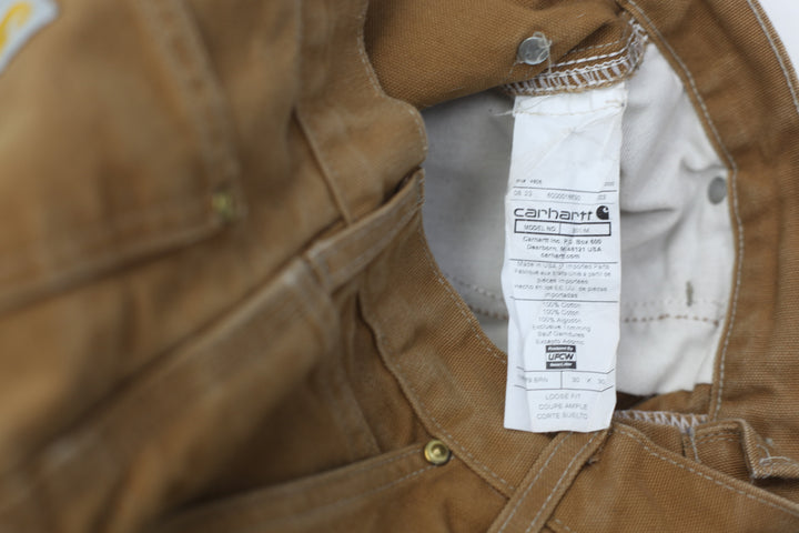 Mens Carhartt Loose Fit 106679 BRN Double Knee Workwear Pants