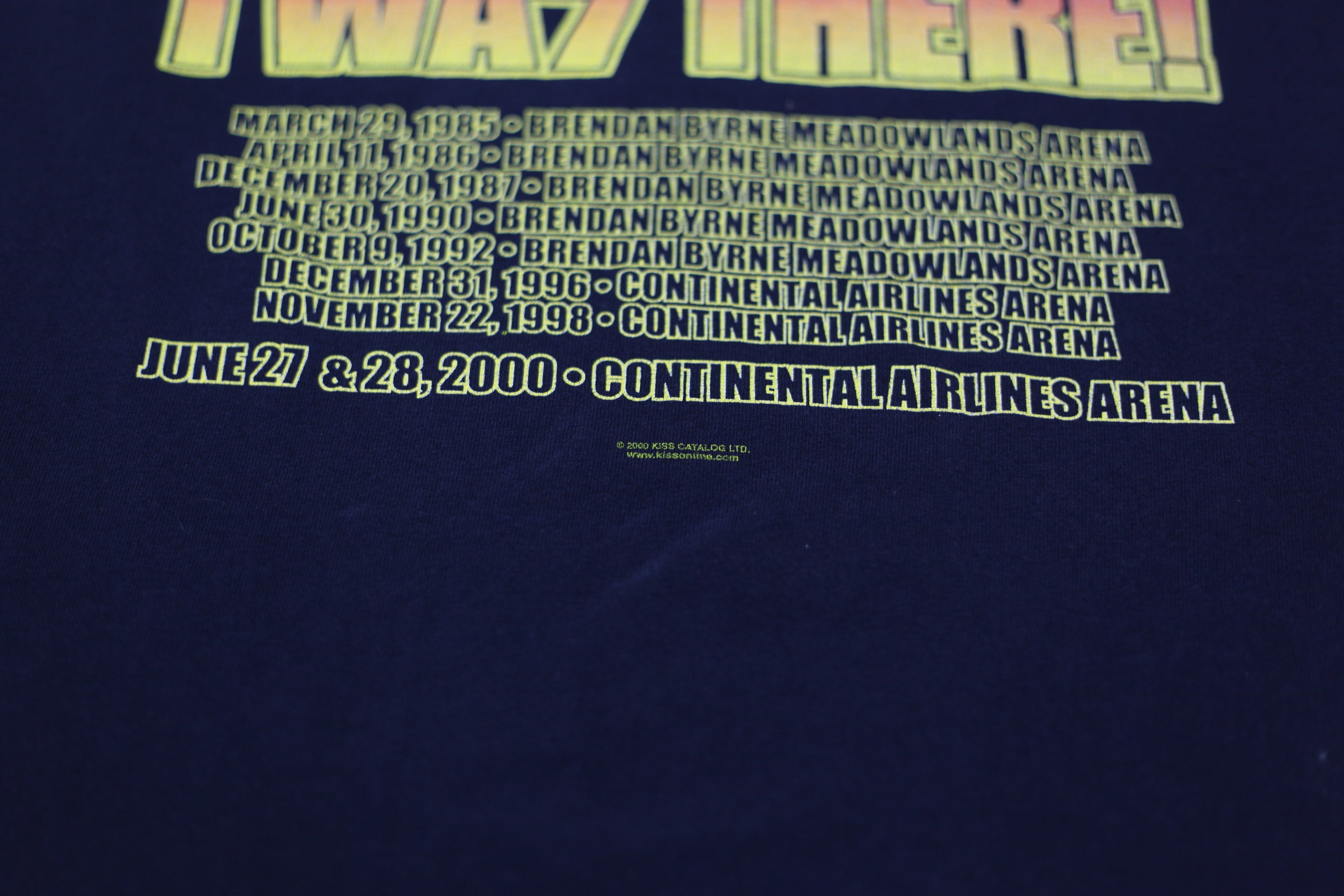 Shop 2000 Vintage Kiss Band Tour T-T-Shirt Single Stitch All