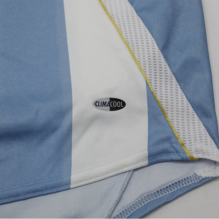 Vintage Mens Adidas Argentina 2006 World Cup Home Football Messi #18 Jersey