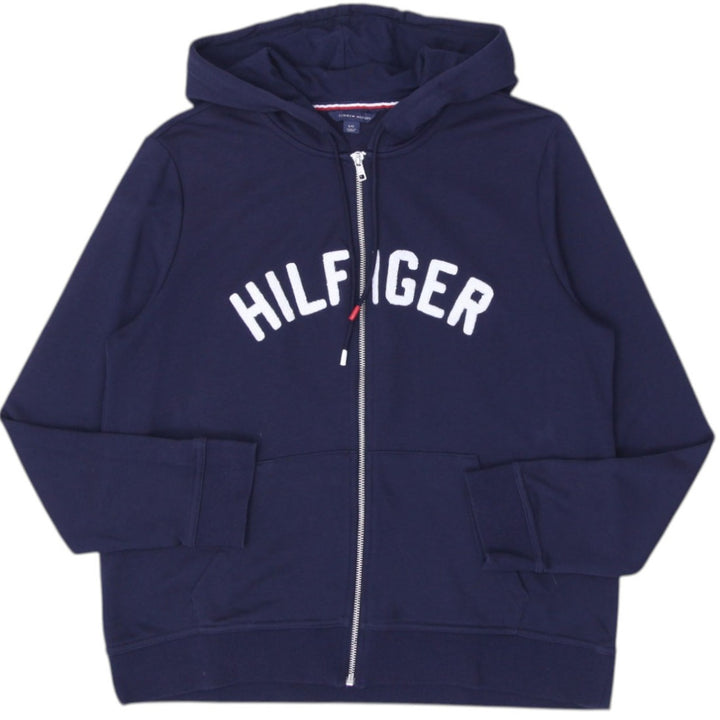 Ladies Tommy Hilfiger Navy Full Zip Pullover Hoodie Large