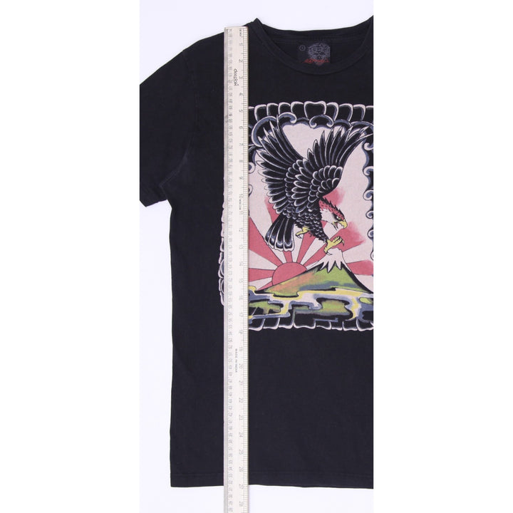 Y2K Mens Ed Hardy Eagle Rising Sun Tattoo Graphic T-Shirt Size S