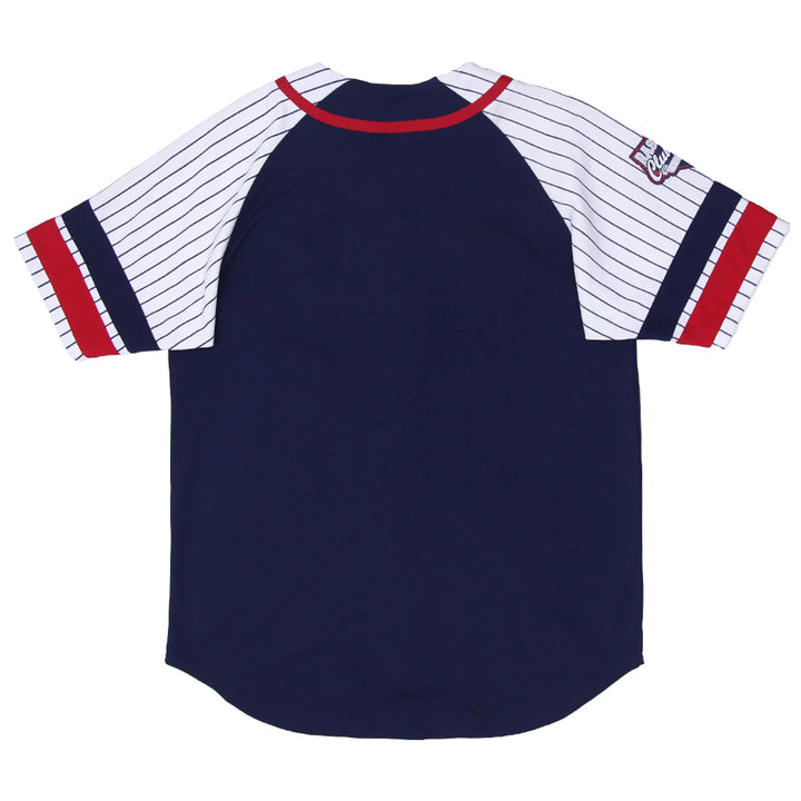 Vintage Boston Red Sox Dynasty Baseball Jersey- Navy & White Stripes Size L - Fashion Rerun Vintage Migration_Jersey