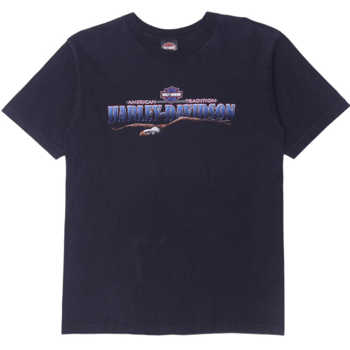 Mens Harley Davidson T-Shirt Black Graphic Orlando