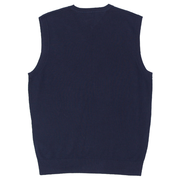 Mens Tommy Hilfiger V-Neck Sweater Vest Navy - Fashion Rerun Vintage Migration_Sweaters