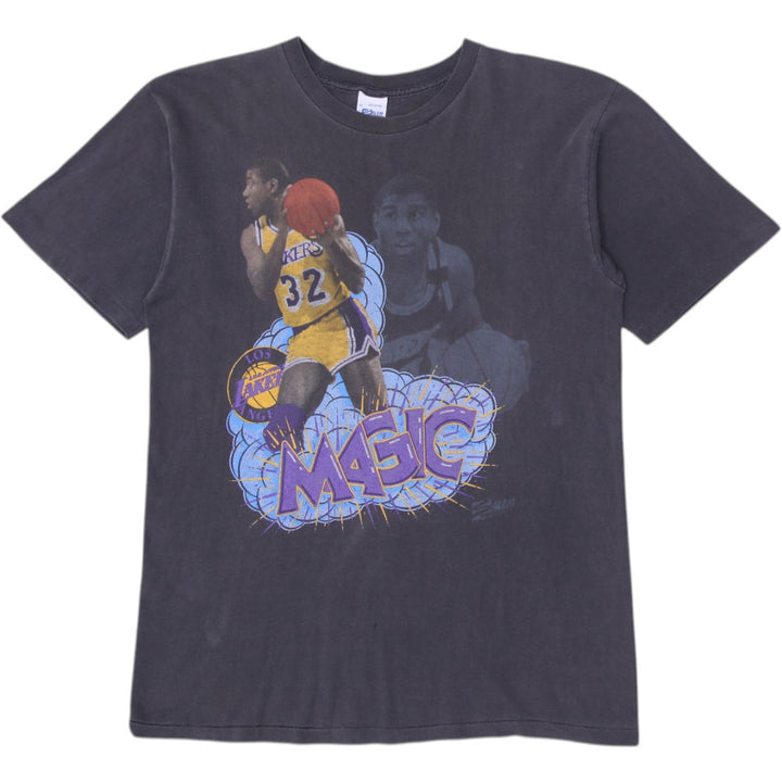 Vintage 90s Mens Salem L.A. Lakers Magic T-Shirt Made in USA Size XL | Migration_T-Shirts | Fashion Rerun