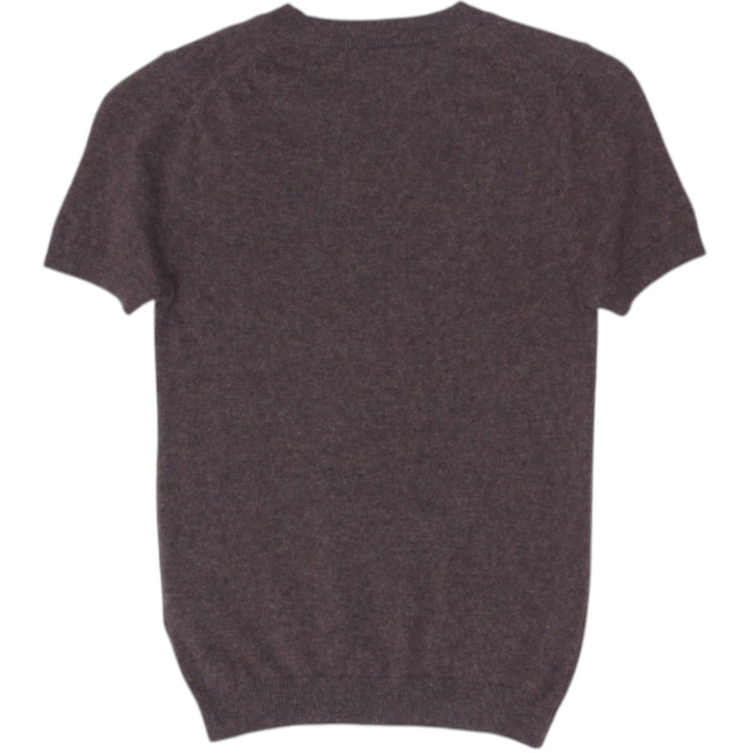 Ladies Quince 100% Cashmere Short Sleeve Sweater