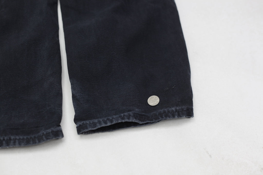 Mens B01 BLK Loose Fit Double Knee Carhartt Pants