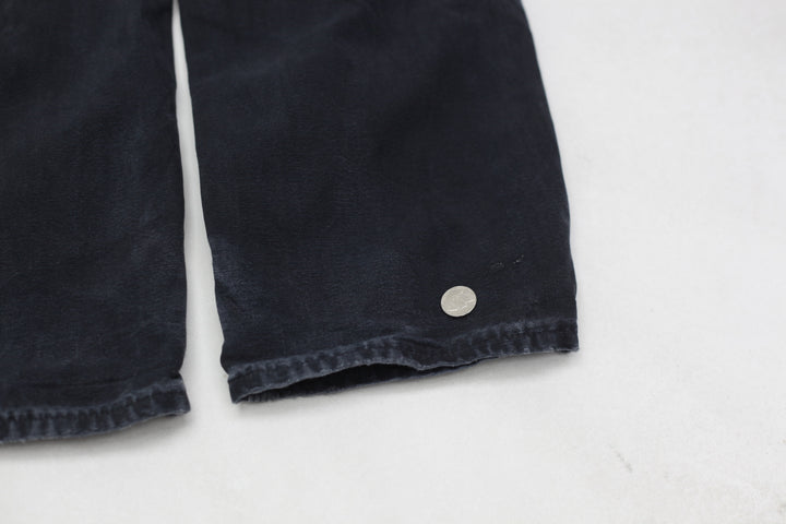 Mens B01 BLK Loose Fit Double Knee Carhartt Pants