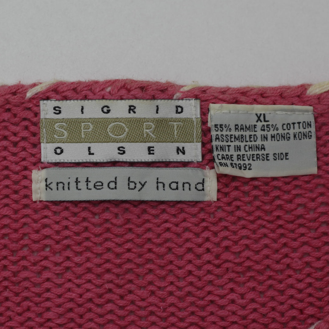 Vintage Sigrid Olsen Sport Hand Knitted Sweater Cardigan Ladies - Fashion Rerun Vintage Migration_Sweaters