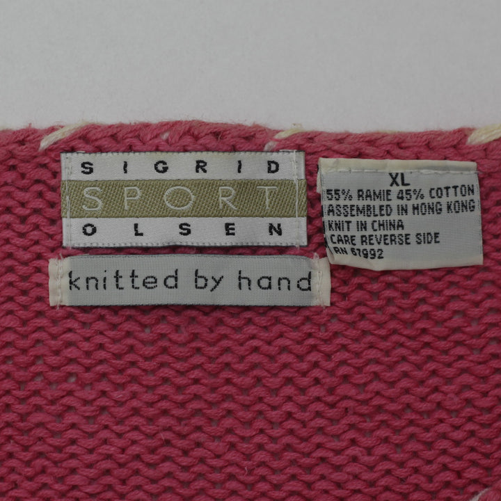 Vintage Sigrid Olsen Sport Hand Knitted Sweater Cardigan Ladies - Fashion Rerun Vintage Migration_Sweaters