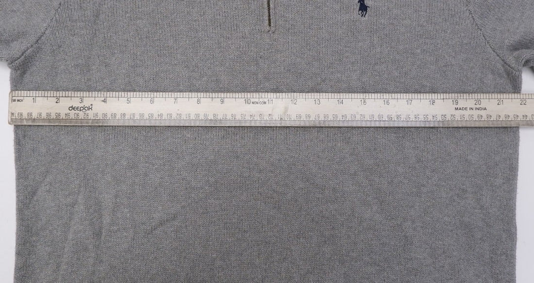 Mens Polo By Ralph Lauren 100% Cotton Quarter Zip Sweater