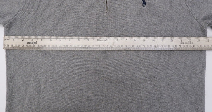 Mens Polo By Ralph Lauren 100% Cotton Quarter Zip Sweater