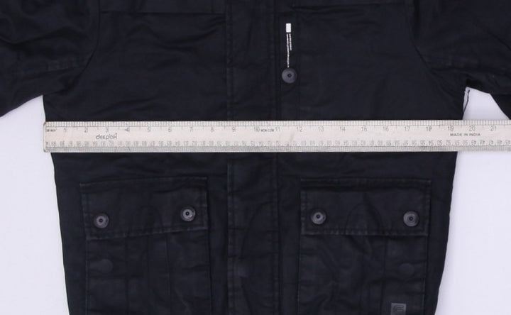 Mens G Star Raw 3301 Heavy Jacket Lamont Hooded Zipper Button