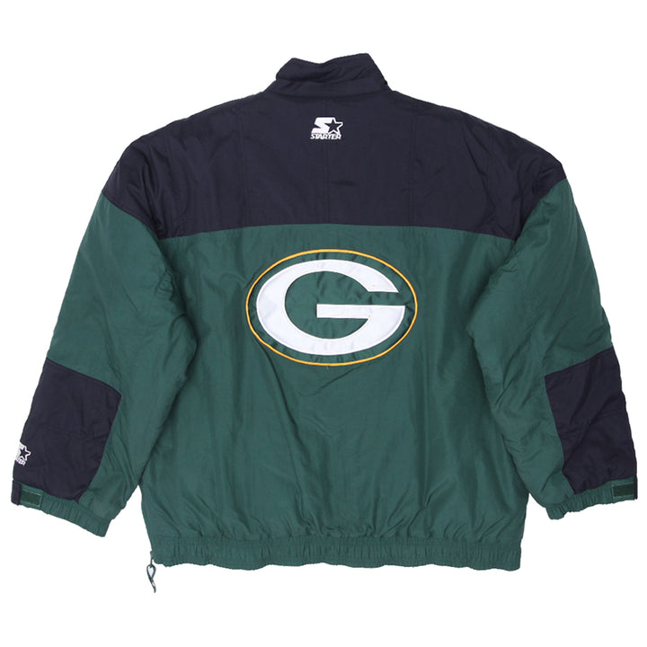 Vintage Starter Green Bay Packers 1/2 Zip Insulated Jacket - Fashion Rerun Vintage Migration_Jacket