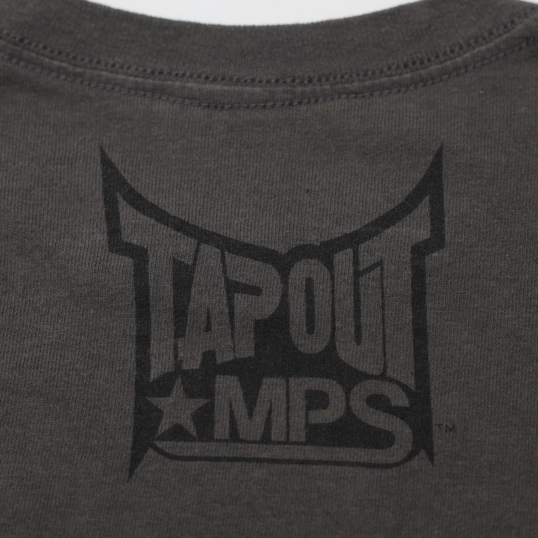 Y2K Mens Tapout MPS Dual Skulls Graphic T-Shirt Size L