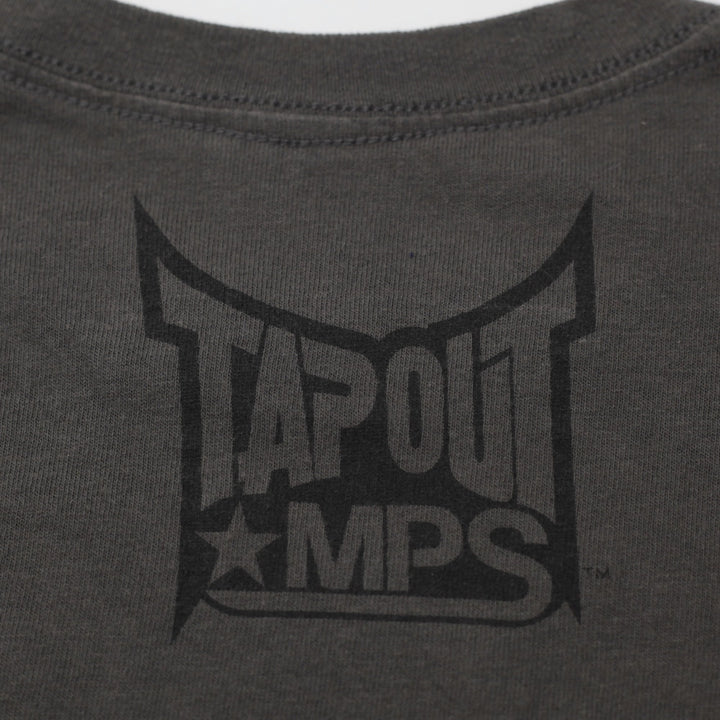 Y2K Mens Tapout MPS Dual Skulls Graphic T-Shirt Size L