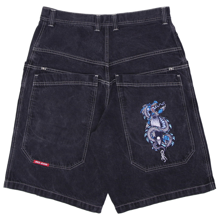 Y2K Mens JNCO Jeans Denim Jorts Shorts