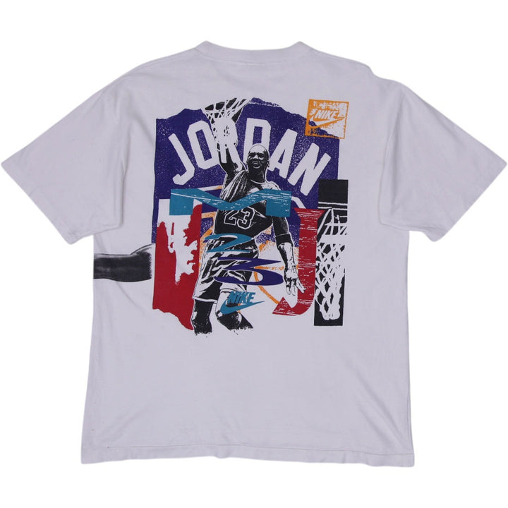 Vintage 90s Nike Jordan Graphic T-Shirt Size FS | Migration_T-Shirts - Side View | Fashion Rerun