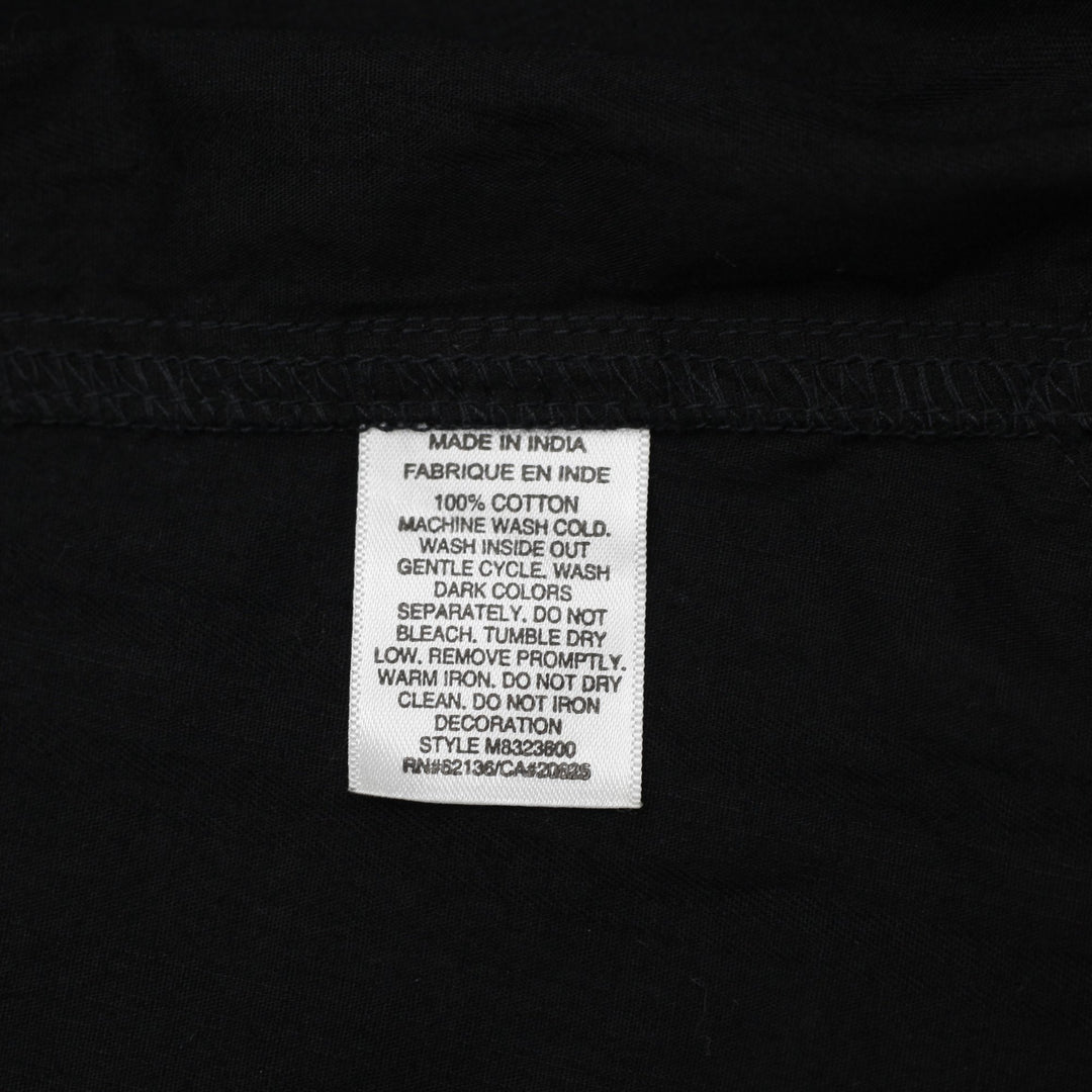 Mens Guess Embroidered Back Graphic Long Sleeve Button Down Shirt Size L