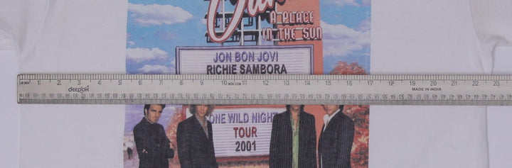 Vintage 2001 Bon Jovi One Wild Night Tour T-Shirt Size XL