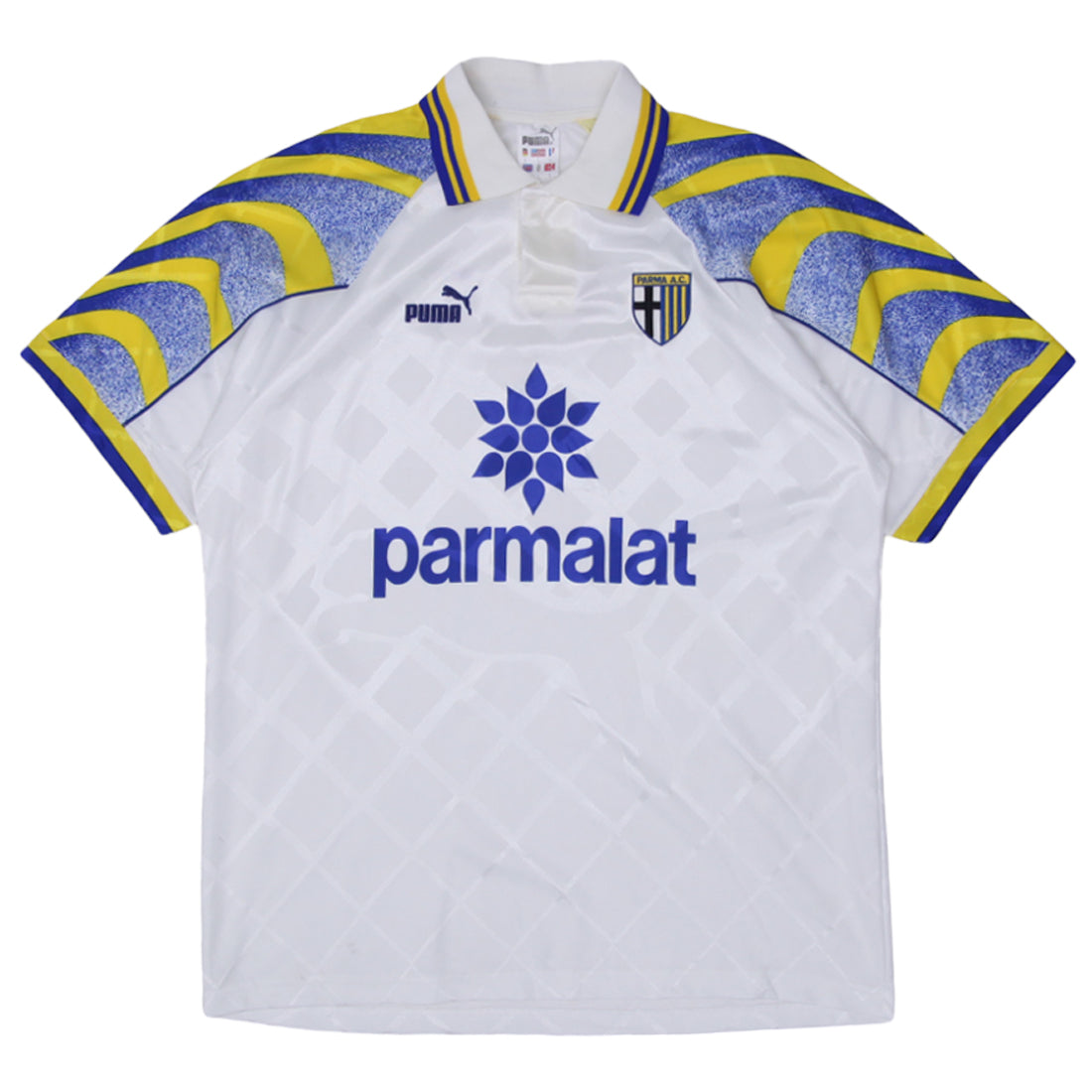 Shop 95-'97 Vintage Puma Parma AC Football Home Jersey L | Fashion