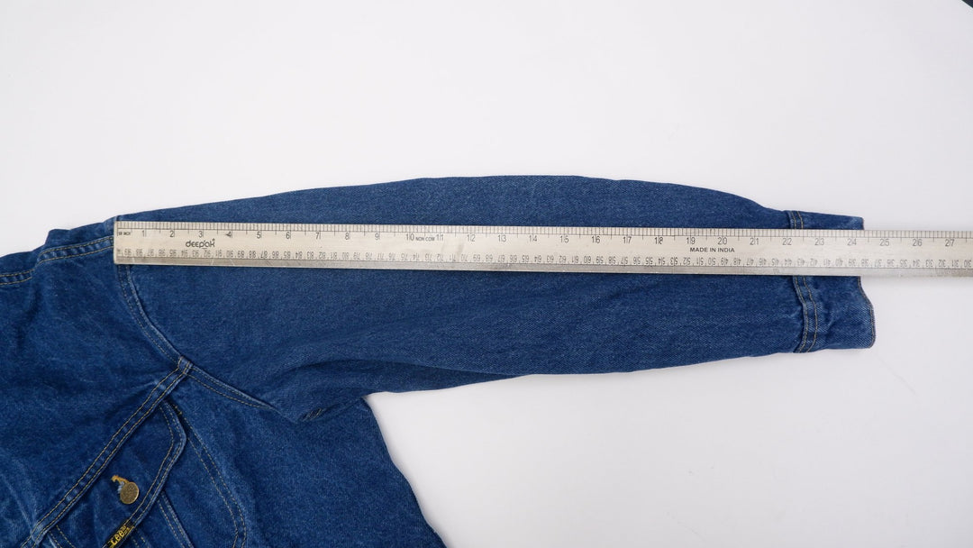 Vintage Mens Lee Riders Denim Trucker Jacket Dark Wash