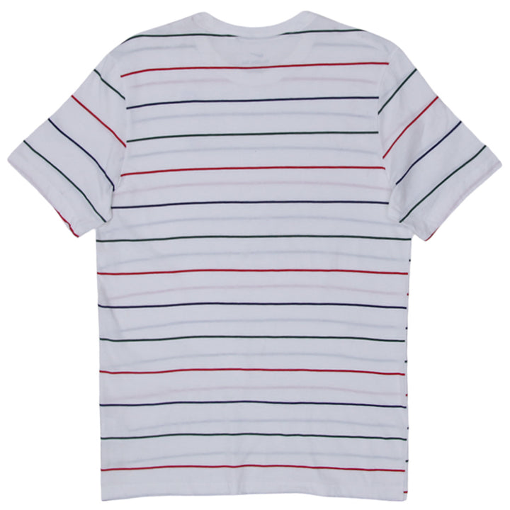 Mens Nike Court Embossed Heritage Stripe T-Shirt - Fashion Rerun Vintage Migration_T-Shirt