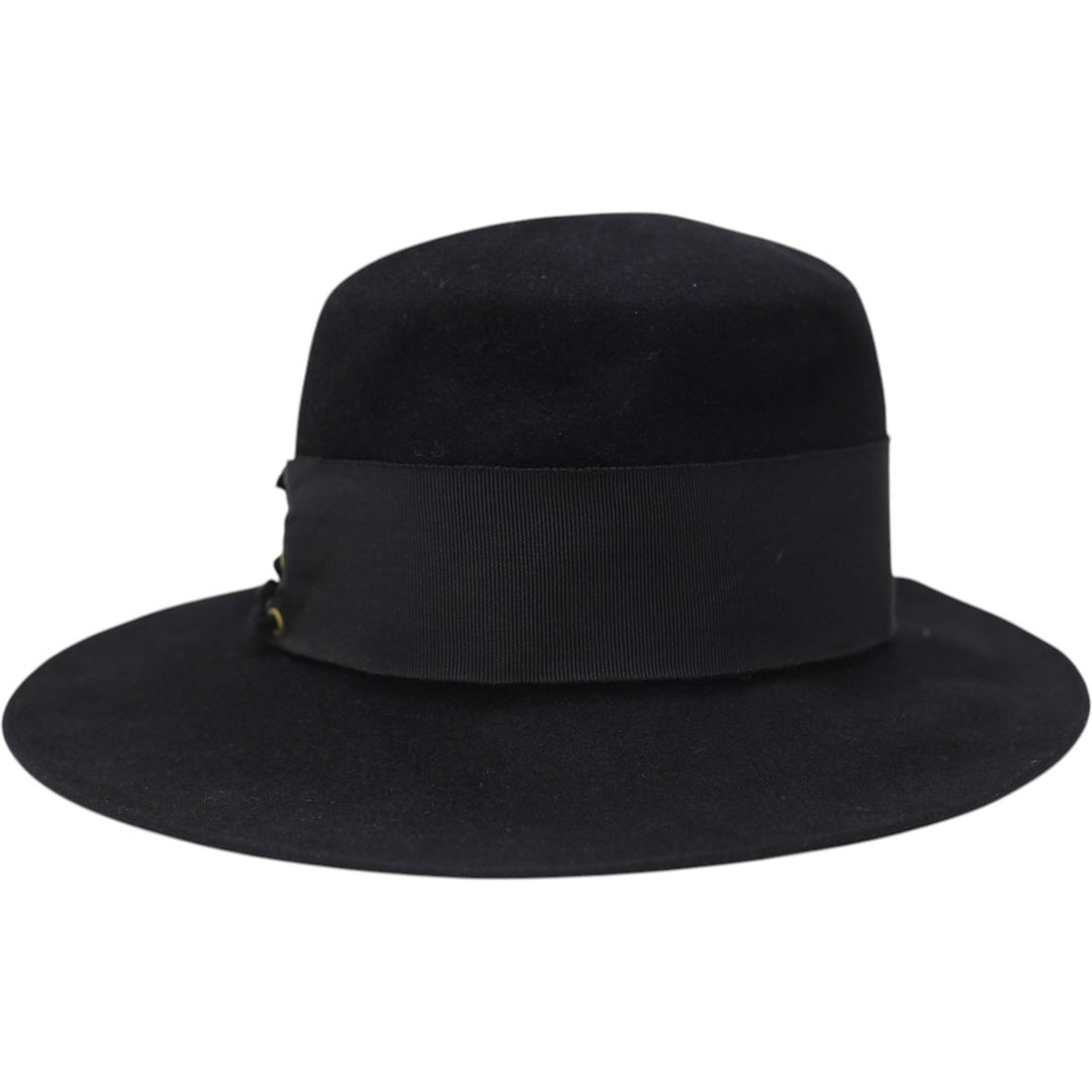 Wide Brim Ribbon Lace Hat | Migration_Hats ACCESSORIES Hats - Back View | Fashion Rerun