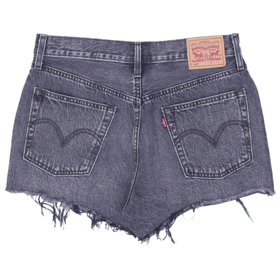 Ladies Levis 501 Button Fly Denim Shorts