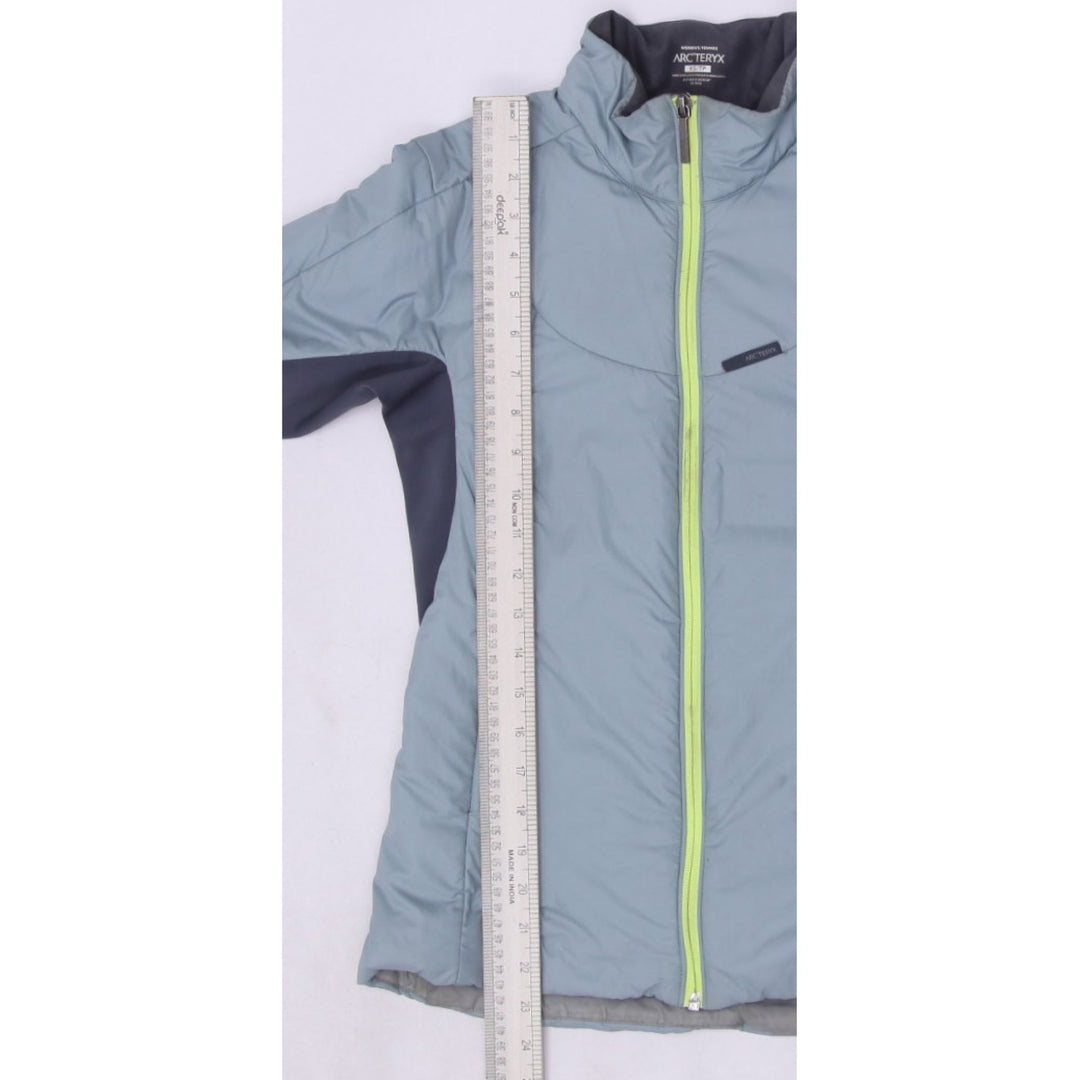 Ladies Arc'teryx Gray Light Blue Insulated Zipper Lightweight Jacket XS | Migration_Jackets - View 13 | Fashion Rerun