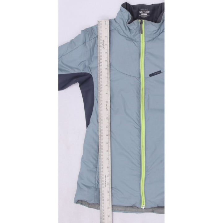 Ladies Arc'teryx Gray Light Blue Insulated Zipper Lightweight Jacket XS | Migration_Jackets - View 13 | Fashion Rerun