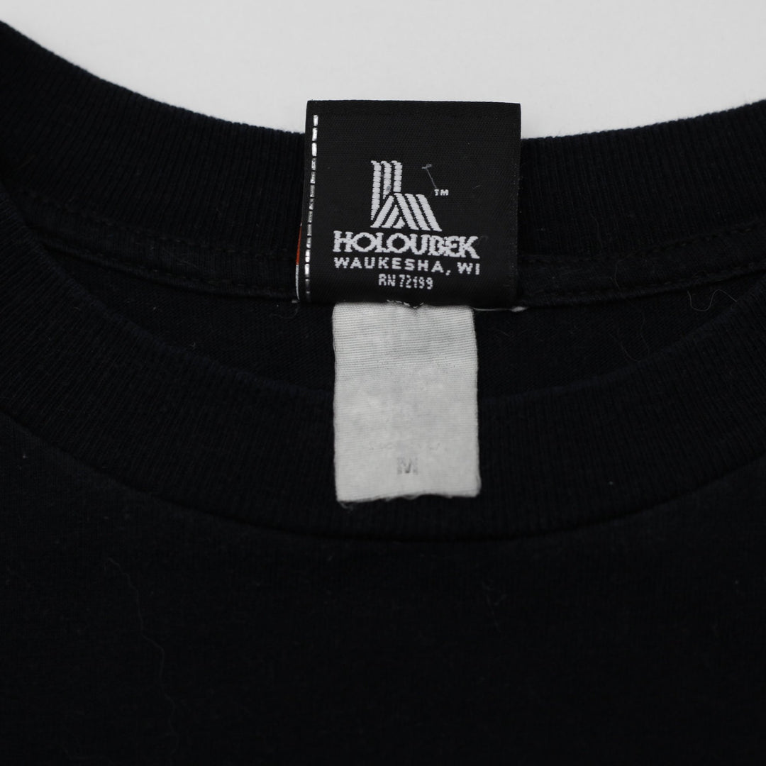 Vintage Harley Davidson Holoubek Black V-Twin Engine Graphic T-Shirt Size M