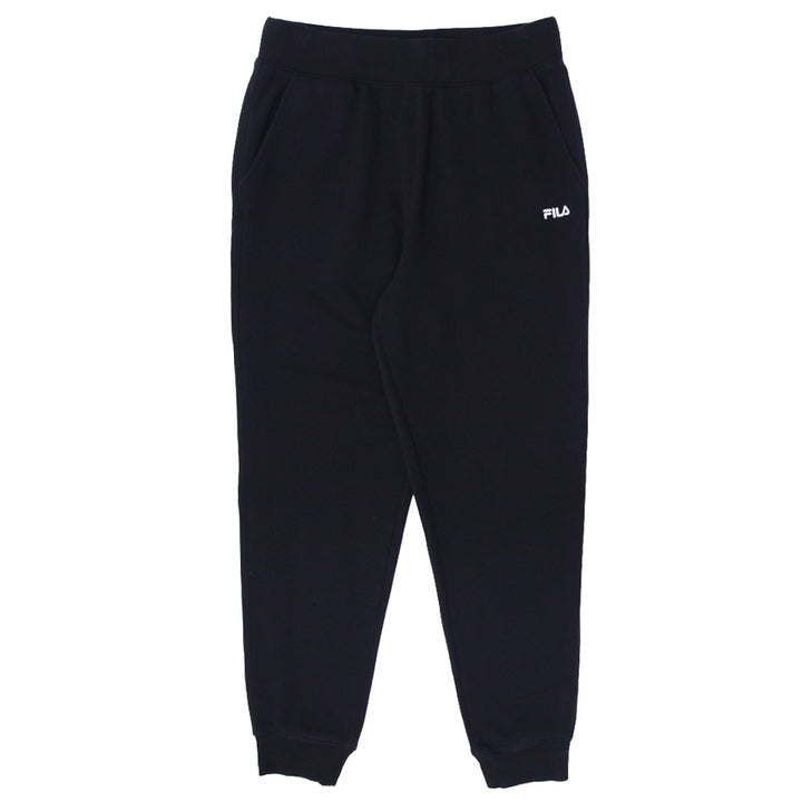 Mens Embroidered Fila Black Jogger Pants - Fashion Rerun Vintage Migration_Pants