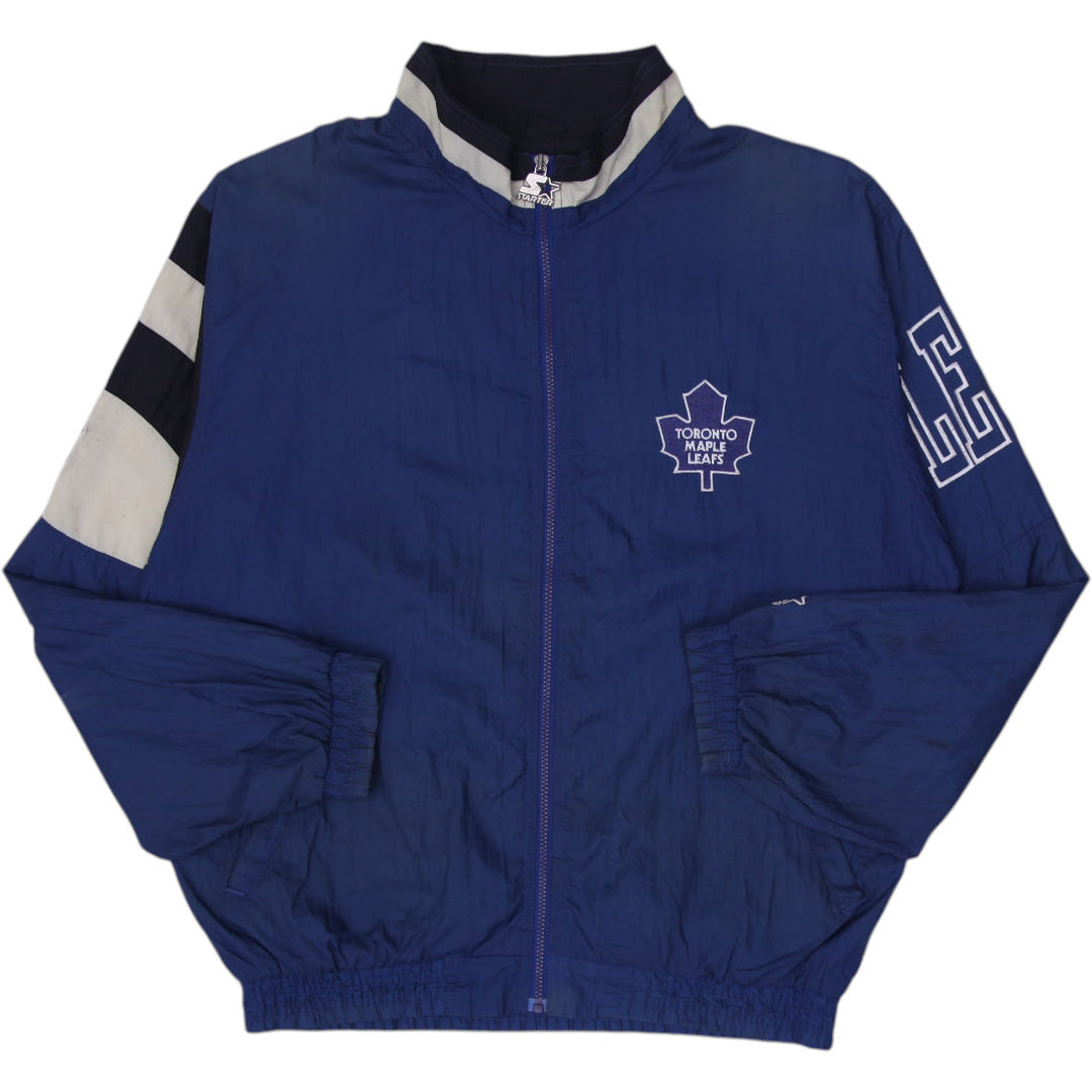 Vintage Mens Starter 90s Toronto Maple Leafs Starter Windbreaker Jacket