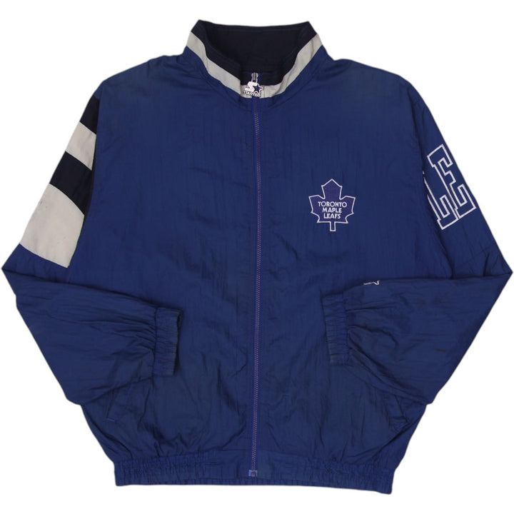 Vintage Mens Starter 90s Toronto Maple Leafs Starter Windbreaker Jacket