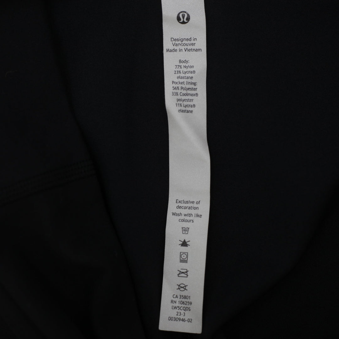 Ladies Lululemon Wunder Train High-Rise Tight 25" Black Everlux Leggings Size 6