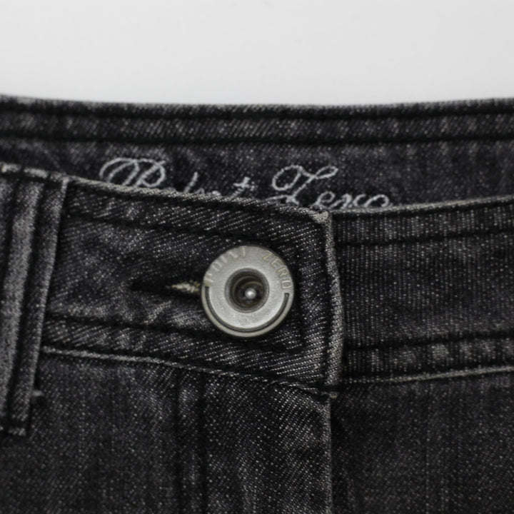 Y2K Ladies Point Zero Structured A-Line Denim Midi Skirt