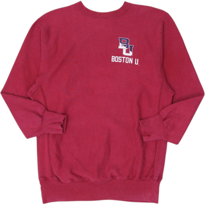 Vintage Champion Reverse Weave Sweatshirt Maroon Boston U XX-Large