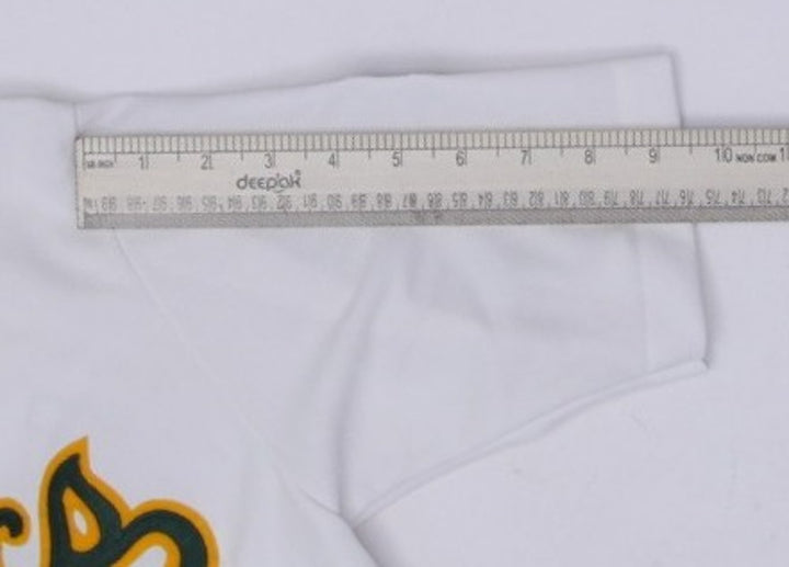 Vintage CCM Dennis Eckersley Athletic #43 White Jersey