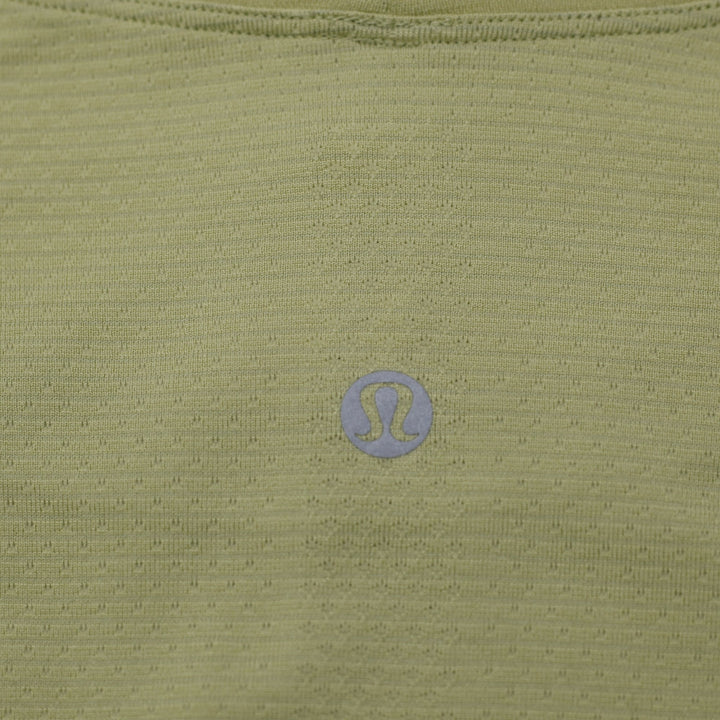 Ladies Lululemon Swiftly Tech Long Sleeve Green Olive Activewear Running 14