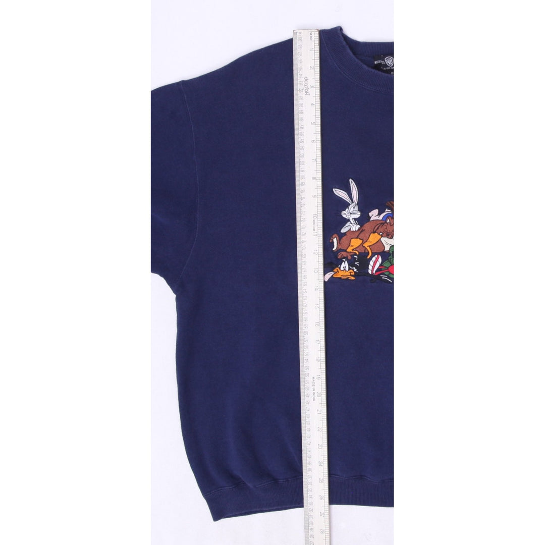 Vintage 90s Warner Bros Looney Tunes Full Character Sweatshirt Size XL | Migration_Sweatshirts - View 8 | Fashion Rerun