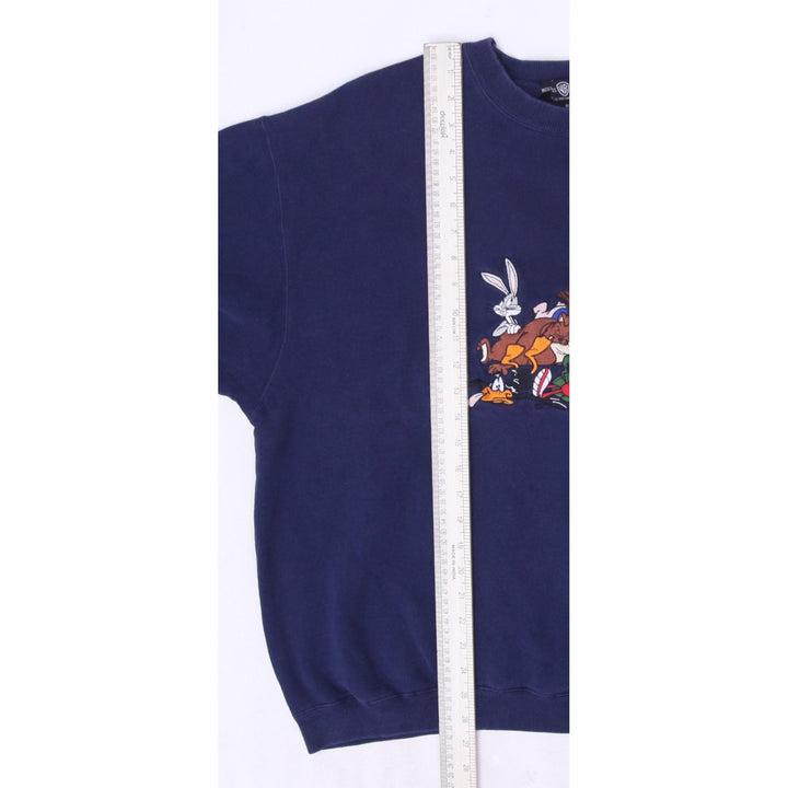 Vintage 90s Warner Bros Looney Tunes Full Character Sweatshirt Size XL | Migration_Sweatshirts - View 8 | Fashion Rerun
