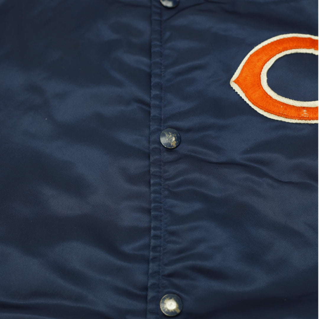Vintage Chicago Bears NFL Starter Satin Bomber Snap Button Jacket M | Migration_Jackets - View 12 | Fashion Rerun