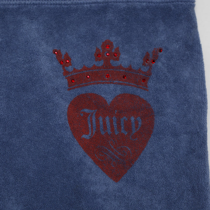 Y2K Ladies Juicy Couture Velour Rhinestone Crown Track Pants Size S Made in USA