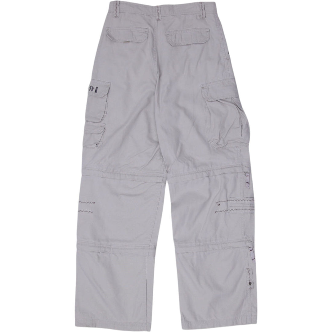 Ladies Camouflage Ramie Cotton Workwear Cargo Pants Size 18 | Migration_Pants - Side View | Fashion Rerun