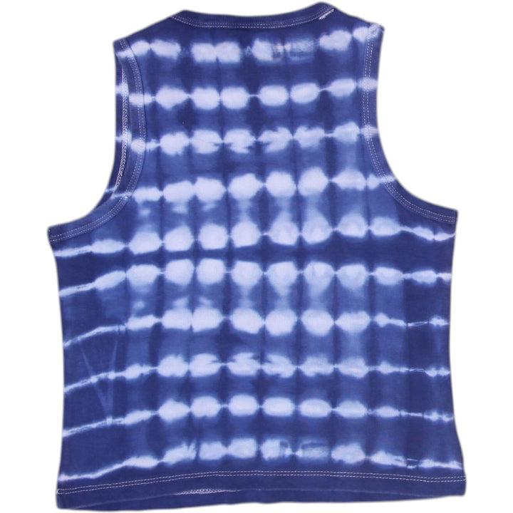 Ladies Hard Rock Cafe Tank Top Navy Tie Dye Graphic Sleeveless Size S