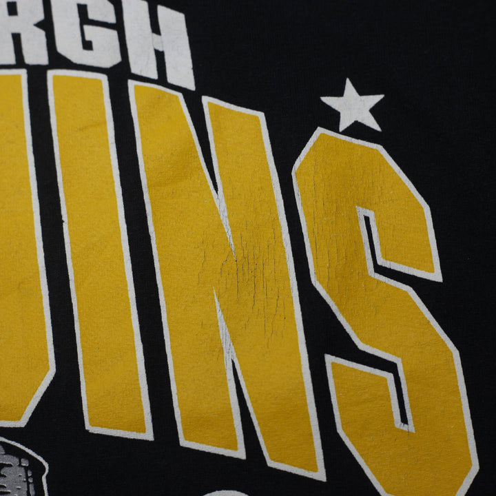 Vintage 1991 Pittsburgh Penguins Stanley Cup Champions T-Shirt Size L