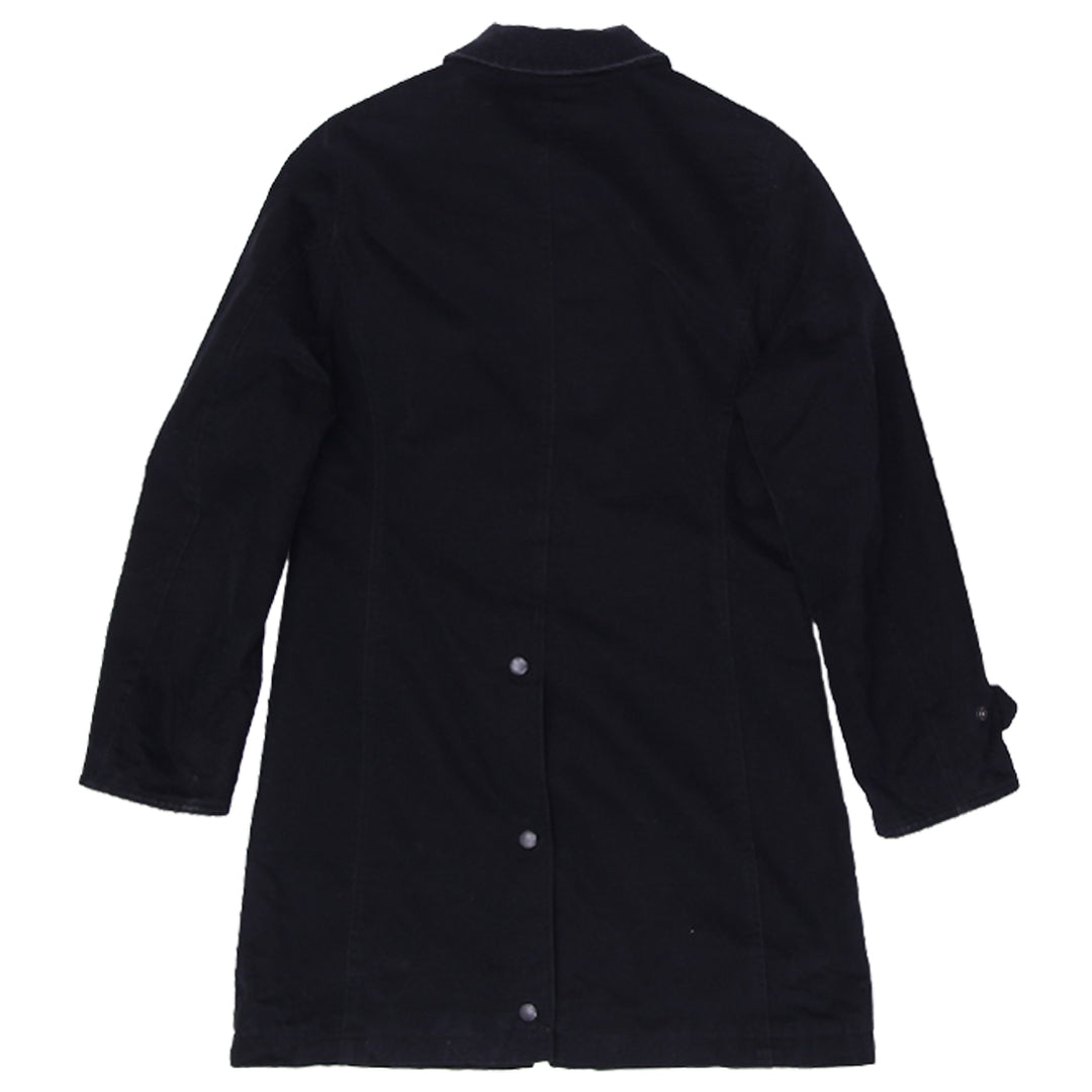 Ladies Barbour Waterproof And Breathable Plaid Lined Corduroy Collar Jacket